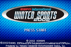 International Winter Sports box art for GameBoy Advance